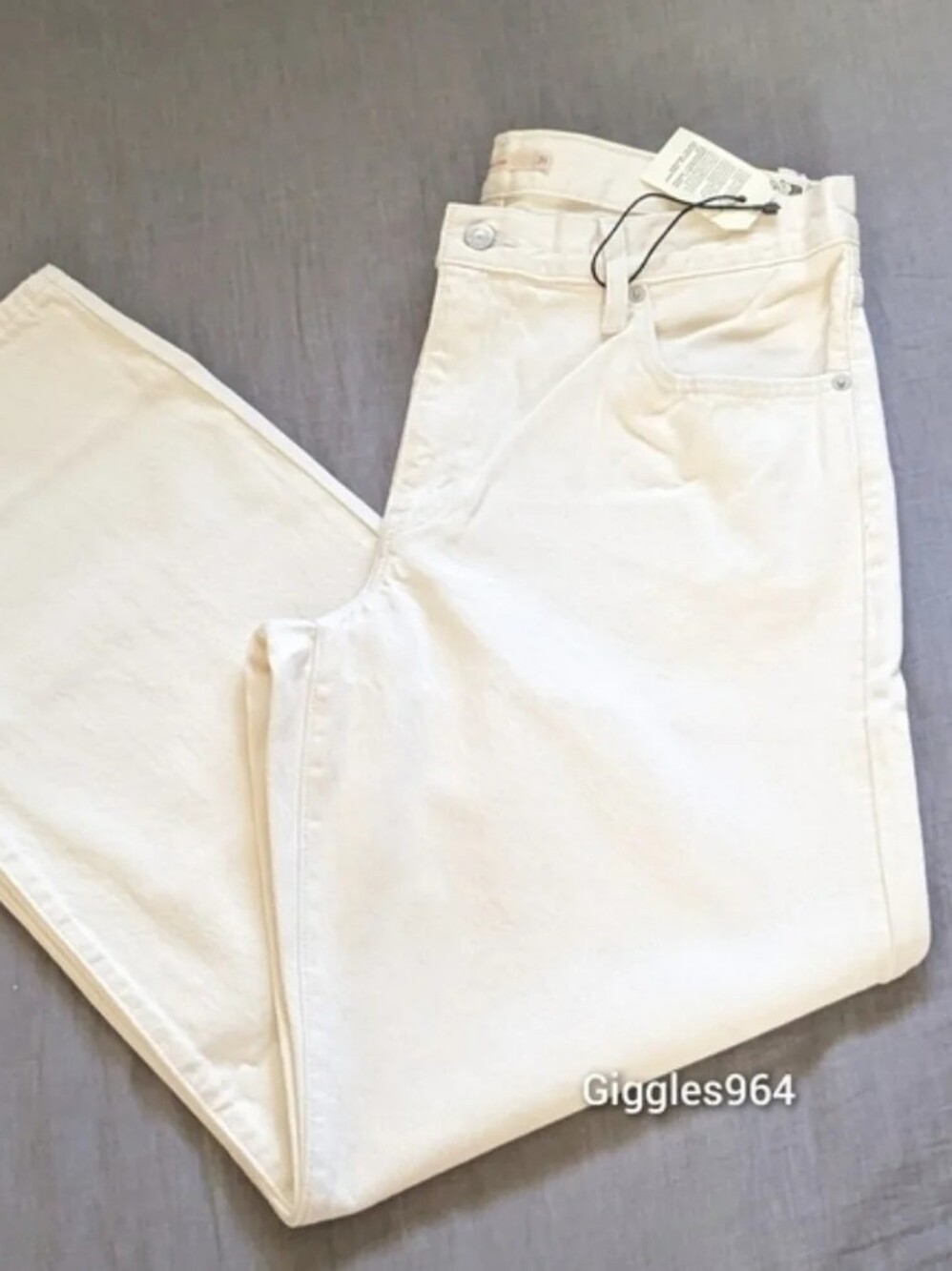 Levi's Baggy Dad Jeans Barely Freezing Off White